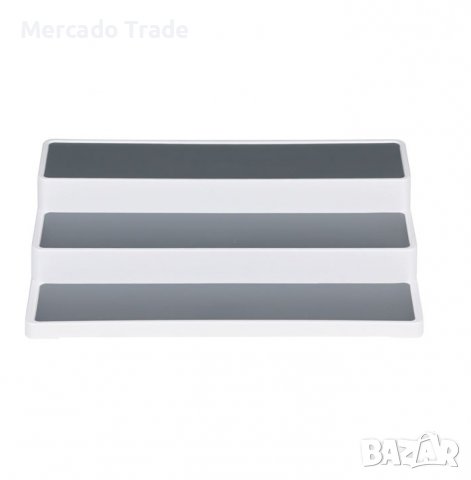 Поставка за подправки Mercado Trade, 3 нива, Пластмаса, Бял, снимка 2 - Аксесоари за кухня - 38702615