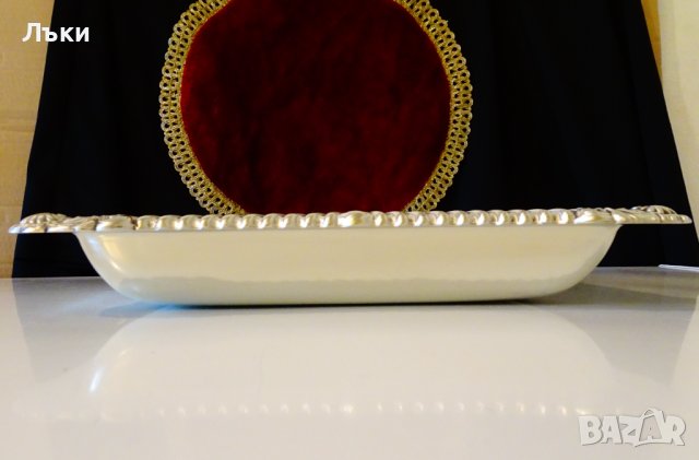 Английски бароков съд за сервиране 850 гр. , снимка 11 - Антикварни и старинни предмети - 38585994