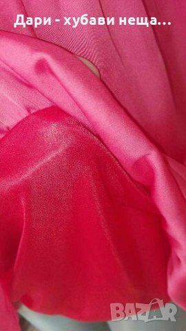 Тъмно розова рокля от сатен🍀❤S,M❤🍀арт.4251, снимка 6 - Рокли - 36833888