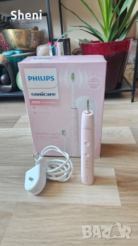 3 бр. нови глави, зарядно, кутия и четка за части Philips Sonicare 5100, снимка 8 - Други - 53165220