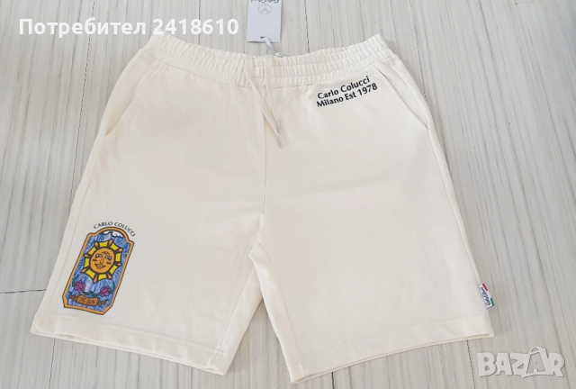 Carlo Colucci Milano Cotton Short Mens Size L / XL НОВО! ОРИГИНАЛ! Мъжки Къси Панталони!