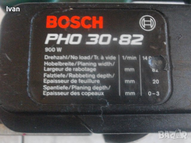 900 Вата-Швейцария-Бош-Електрическо Оригинално Ренде-BOSCH PHO30-82-Стружуване 3 мм-Нож 82 мм, снимка 4 - Други инструменти - 36833099
