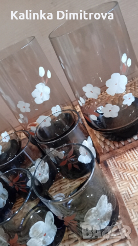 Стъклени чаши за ракия и безалкохолни напитки., снимка 5 - Чаши - 44802543