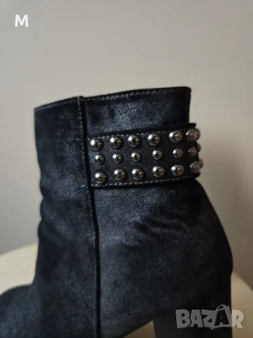 Уникални боти на GiAnni на ток от естествен материал с капси , снимка 2 - Дамски боти - 49269718
