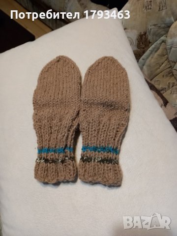 Ръчно плетени детски чорапи от вълна, ходило 16 см, снимка 2 - Чорапи - 39875353