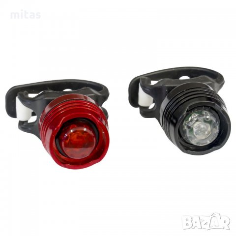 Комплект преден/заден LED стоп светлина фар за велосипед колело, снимка 1 - Аксесоари за велосипеди - 27860084