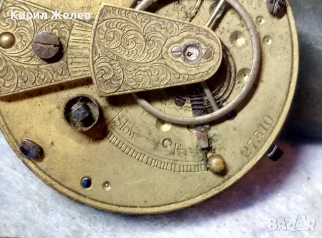 МЕХАНИЗЪМ от СТАР РАДЪК КОЛЕКЦИОНЕРСКИ МОДЕЛ ШВЕЙЦАРСКИ ДЖОБЕН ЧАСОВНИК 29039, снимка 3 - Антикварни и старинни предмети - 48561405