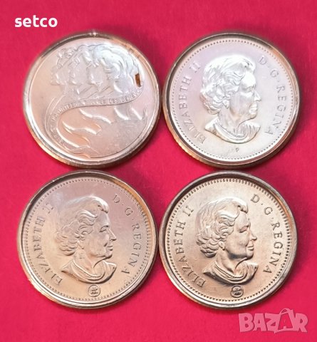 Лот Канада 10 цента 2001 , 2004 , 2007 и 2010  к95