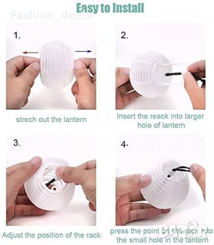 Нови светлини 20 LED мини фенер Украса Декорация двор градина парти, снимка 4 - Други - 37847036