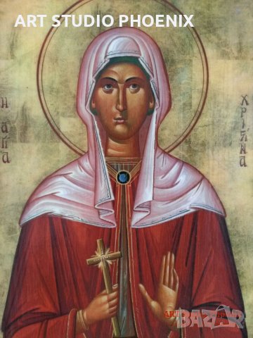 Икона на Света Христина icona Sveta Hristina, снимка 2 - Картини - 15146171