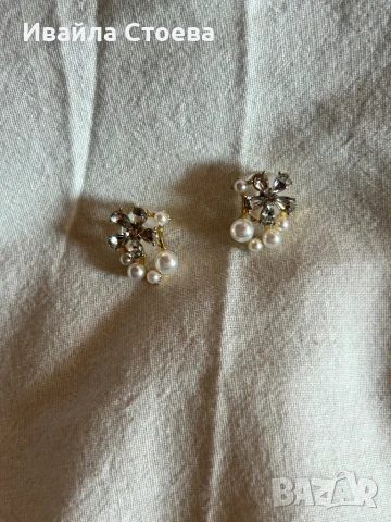 Дамски златисти обеци😍, снимка 2 - Обеци - 50759287