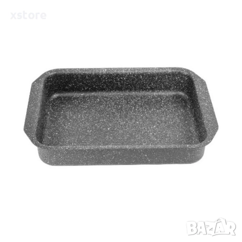 Тава за печене с мраморно незалепващо покритив, 35x24,5x5,5 см, снимка 5 - Съдове за готвене - 52794166