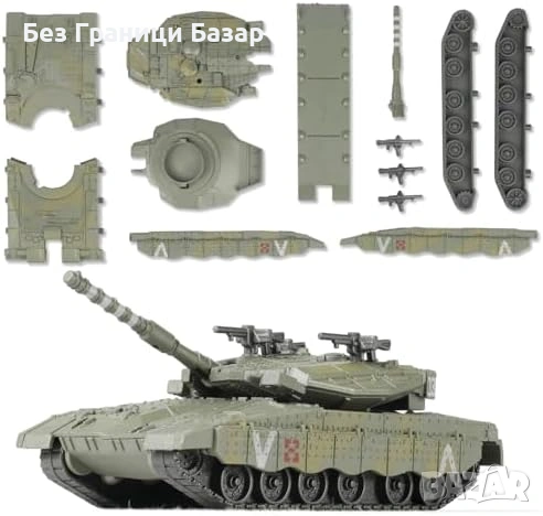 Нов Модел танк Merkava 1:72 бърз монтаж колекционерски комплект за подарък и колекция