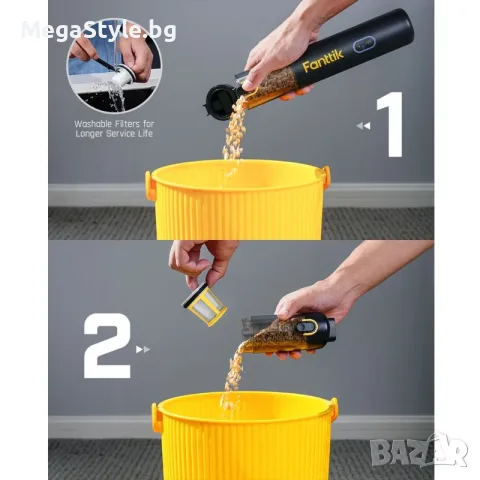 Прахосмукачка за кола Fanttik Slim V8 APEX RobustClean® , снимка 3 - Прахосмукачки - 55940667
