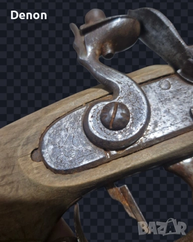 Декоративен Стар Капсулен Пистолет , снимка 6 - Антикварни и старинни предмети - 53928760