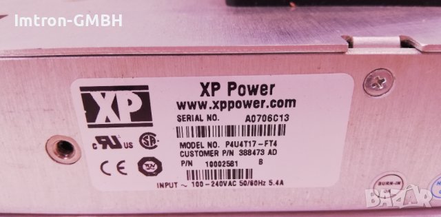 XP POWER /ЗАХРАНВАНЕ /  P4U4T17 - FT4 100 -240 V AC / 5.4A, снимка 7 - Друга електроника - 37457877
