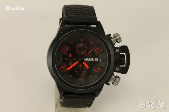 MEGIR Chronometer Мъжки Кварцов Часовник Хронограф, снимка 3 - Мъжки - 38272431