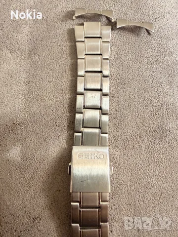 Чисто нова оригинална стоманена верижка Seiko – 22 мм (Пълен комплект)