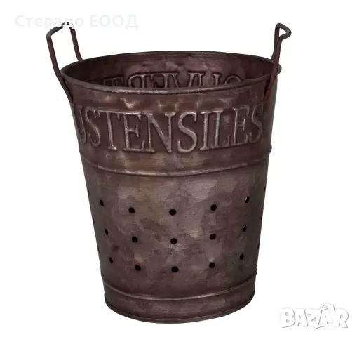 Метален съд за прибори, малък, снимка 4 - Аксесоари за кухня - 49637511