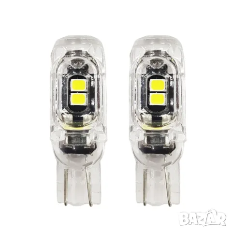 LED крушки T10 5 SMD 2835 бели 12V 2 броя, снимка 2 - Аксесоари и консумативи - 55864955