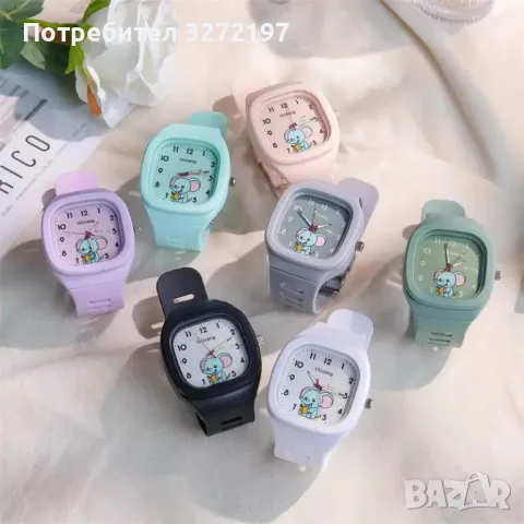 MINISO Сладък детски кварцов часовник,Моден светещ,Различни цветове, снимка 1 - Детски - 48330882