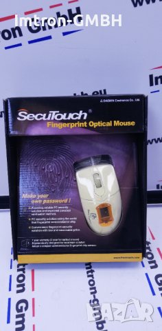 Биометрична мишка  SecuTouch, Fingeprint Mouse USB, снимка 2 - Друга електроника - 39670088