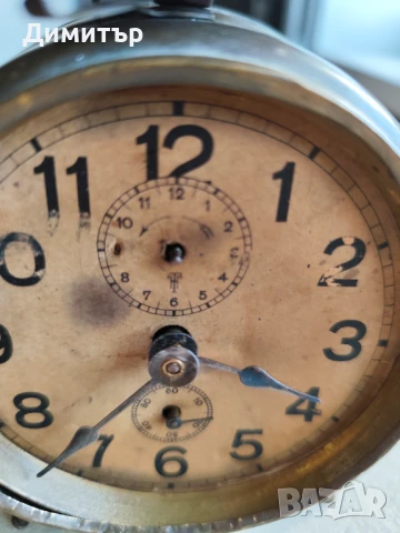 часовник будилник, снимка 2 - Антикварни и старинни предмети - 50928533
