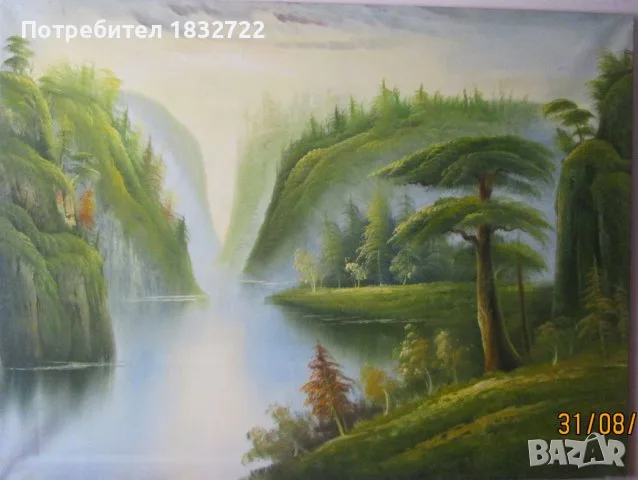 Предлагам картини с пейзажи с размери 90 см х 120 см., снимка 9 - Картини - 56037538