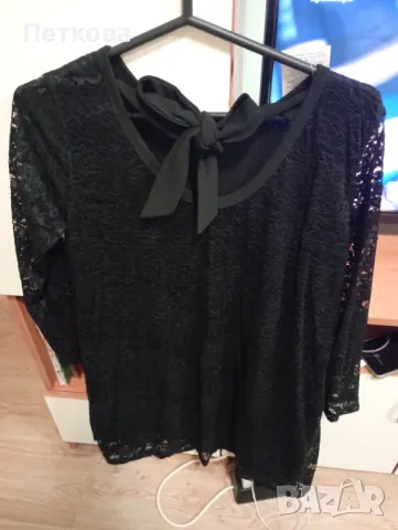 Нова черна дантелена рокля с ръкави , снимка 2 - Рокли - 50329547