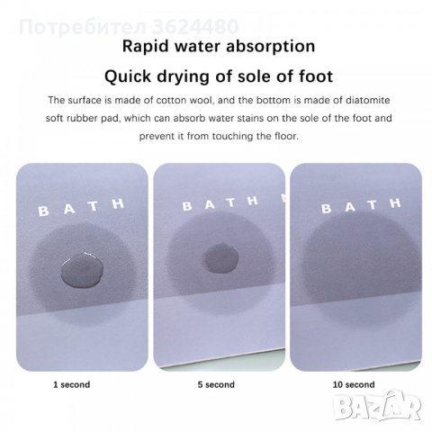 килим за баня против хлъзгане Овал, снимка 15 - Други стоки за дома - 40351080