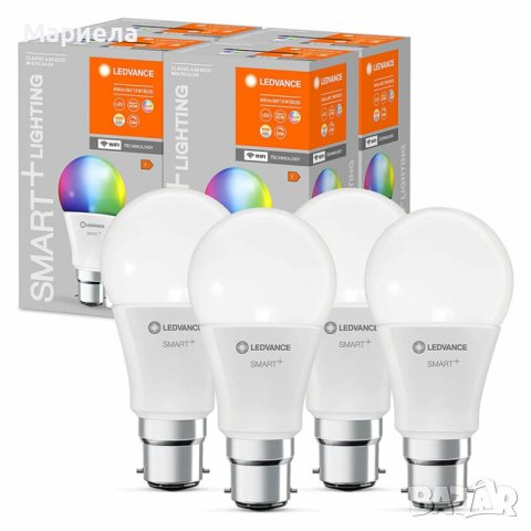 Смарт крушки димируеми цветни ,LEDVANCE Smart LED лампа с WiFi технология , Alexa, снимка 2 - Крушки - 40876638