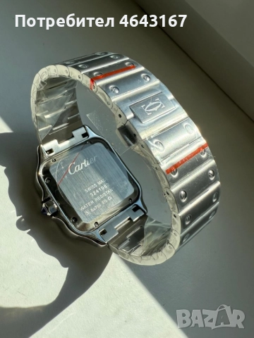 Cartier Santos Blue, снимка 2 - Мъжки - 52313820