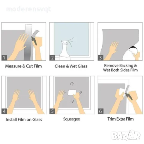 Слънцезащитно фолио за затъмняване на стъкла и прозорци, снимка 7 - Други стоки за дома - 48667788