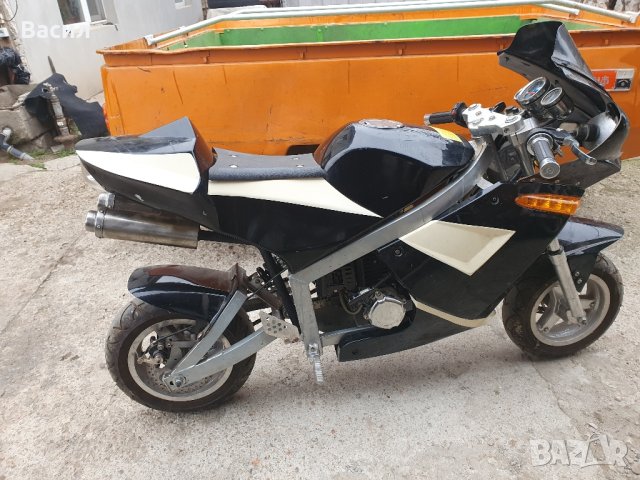 продавам малък мотор пит байк, покет байк, снимка 5 - Мотоциклети и мототехника - 44369989