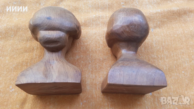 Бюст глава статуетка 2 бр, снимка 2 - Антикварни и старинни предмети - 53162623