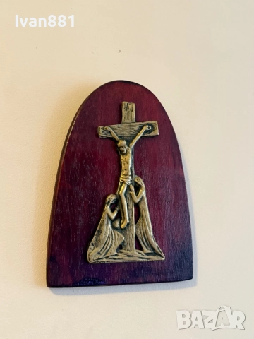 Дървено пано - Разпятие Христово, снимка 2 - Други - 52030106