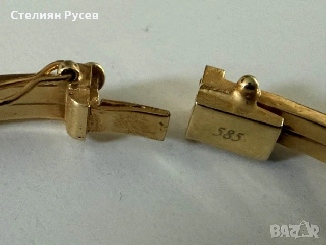 17.32гр 19см златна гривна / златно колие / синджир / ланец / злато / GOLD 585 / 14 карата 142 лв за, снимка 4 - Гривни - 52066569