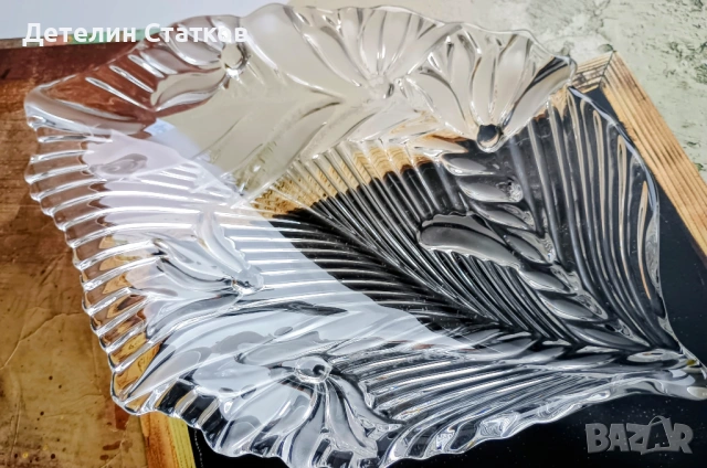 Стъклено плато, снимка 4 - Чинии - 54348114
