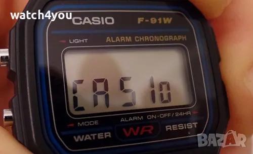 НОВ ОРИГИНАЛЕН ЧАСОВНИК CASIO F-91W.F-91W-1YEF. VINTAGE CASIO F91W. ВИНТИДЖ КЛАСИКА КАСИО Ф 91, снимка 3 - Детски - 24907020