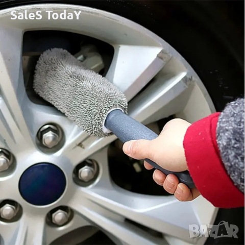 Четка за джанти, за почистване на джанти, 28 х 6 х 4 см., снимка 5 - Аксесоари и консумативи - 44380631