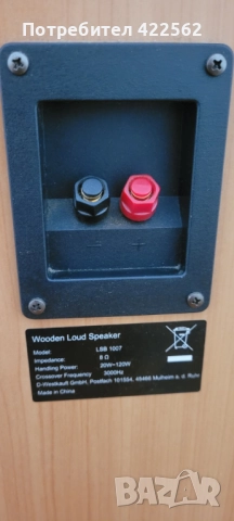 Wooden Loud Speaker LBS-1007, снимка 4 - Тонколони - 51908853
