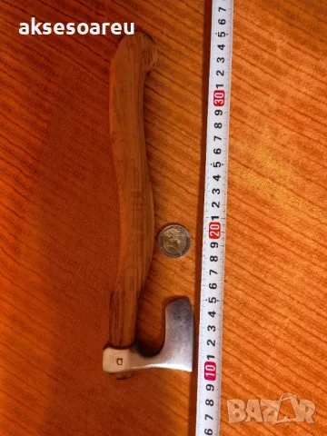 Супер Красива малка брадвичка за подарък и декорация на дома и двора с красива дървена дръжка, снимка 8 - Декорация за дома - 48785096