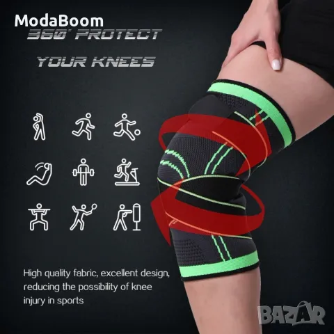 Висококачествени спортни еластични наколенки - Размери - S M / Посочена цена: За 1 брой наколенка, снимка 7 - Други - 48063645