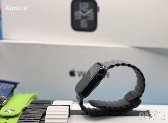 Смарт часовник Apple Watch SE 2nd Gen GPS + Cellular 44mm, Midnight Aluminum + каишки, снимка 7 - Смарт часовници - 56170661