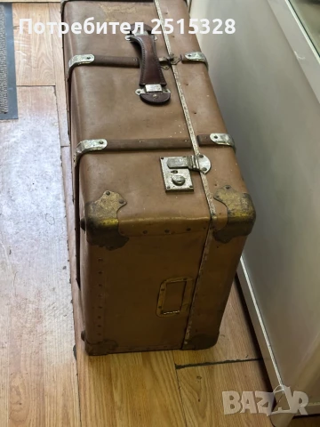 голям стар антикварен куфар над 100 годишен