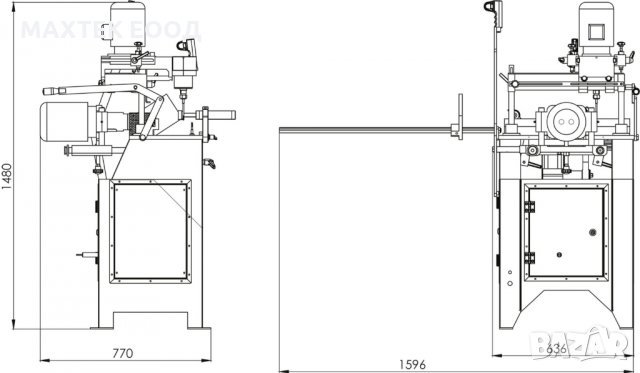 Копир фреза, дупчене на трите отвора за дръжка и водоотливни канали OZGENC OMRM 118, снимка 5 - Други машини и части - 30528071