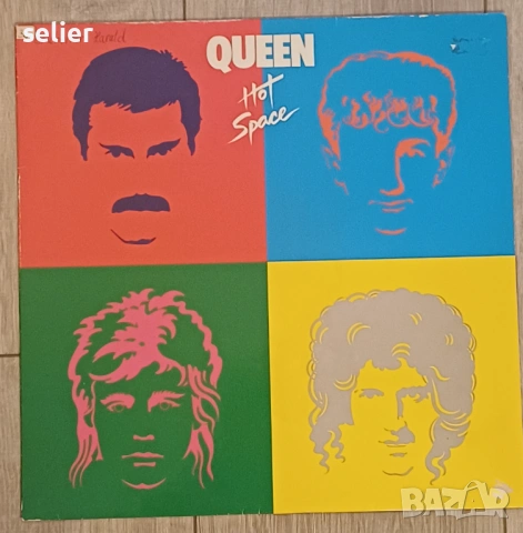 Queen ‎– Hot Space Издание 1982г Състояние на винила:като звук едната страна е NEAR MINT,другата е V