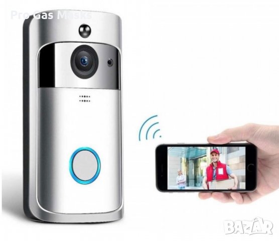 Домофон Wi-fi до 50 метра с камера за къща Апартамент само за 69 лв. Ново. Свързва се с компютър или, снимка 3 - Друга електроника - 39897139