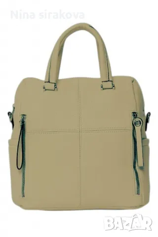 Дамска раница от еко материал с отделящи се презрамки
, снимка 6 - Чанти - 49290711