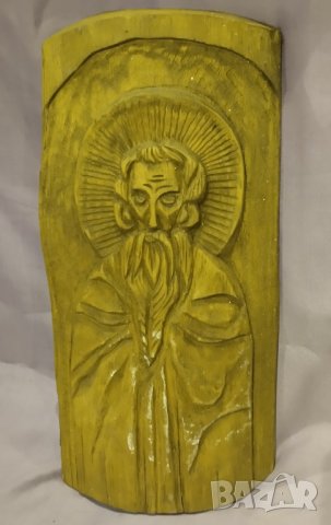 ръчна дърворезба на светец, снимка 3 - Антикварни и старинни предмети - 42263893